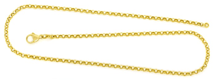 Foto 1 - Erbsen Halskette 47cm lang in 14K Gelbgold, K3325
