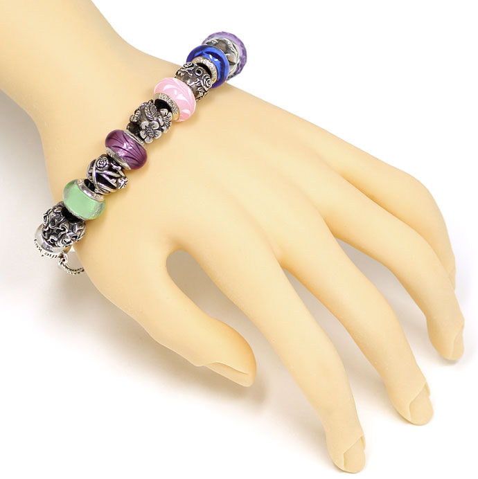Foto 4 - Lovelinks Armband mit 20 verschiedenen Beads 925 Silber, R9195